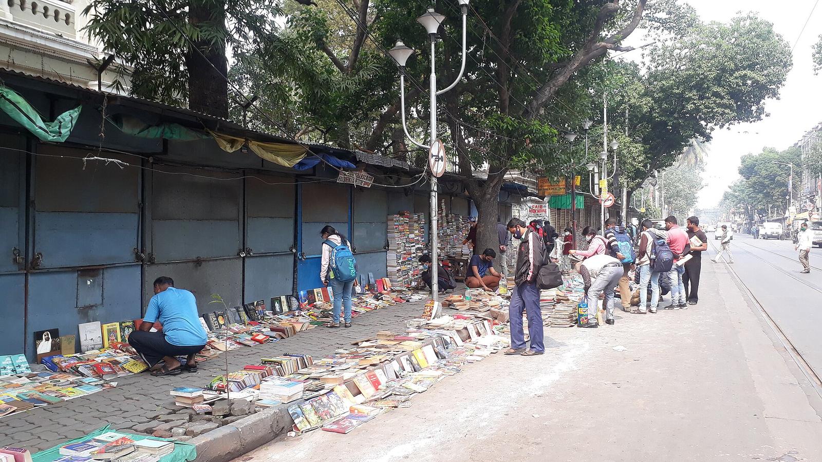 College Street Book Bazar on 26 January, 2022 in Kolkata